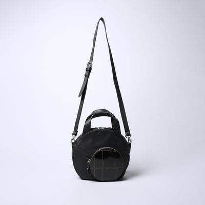 <REAL MIND BL> Apollon 2 Round Shoulder Bag S / Black