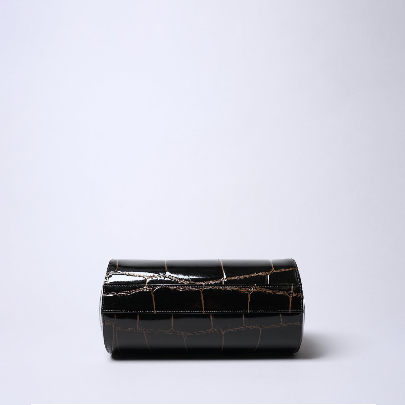 Prima Borsa 圓筒形斜背包/巧克力色