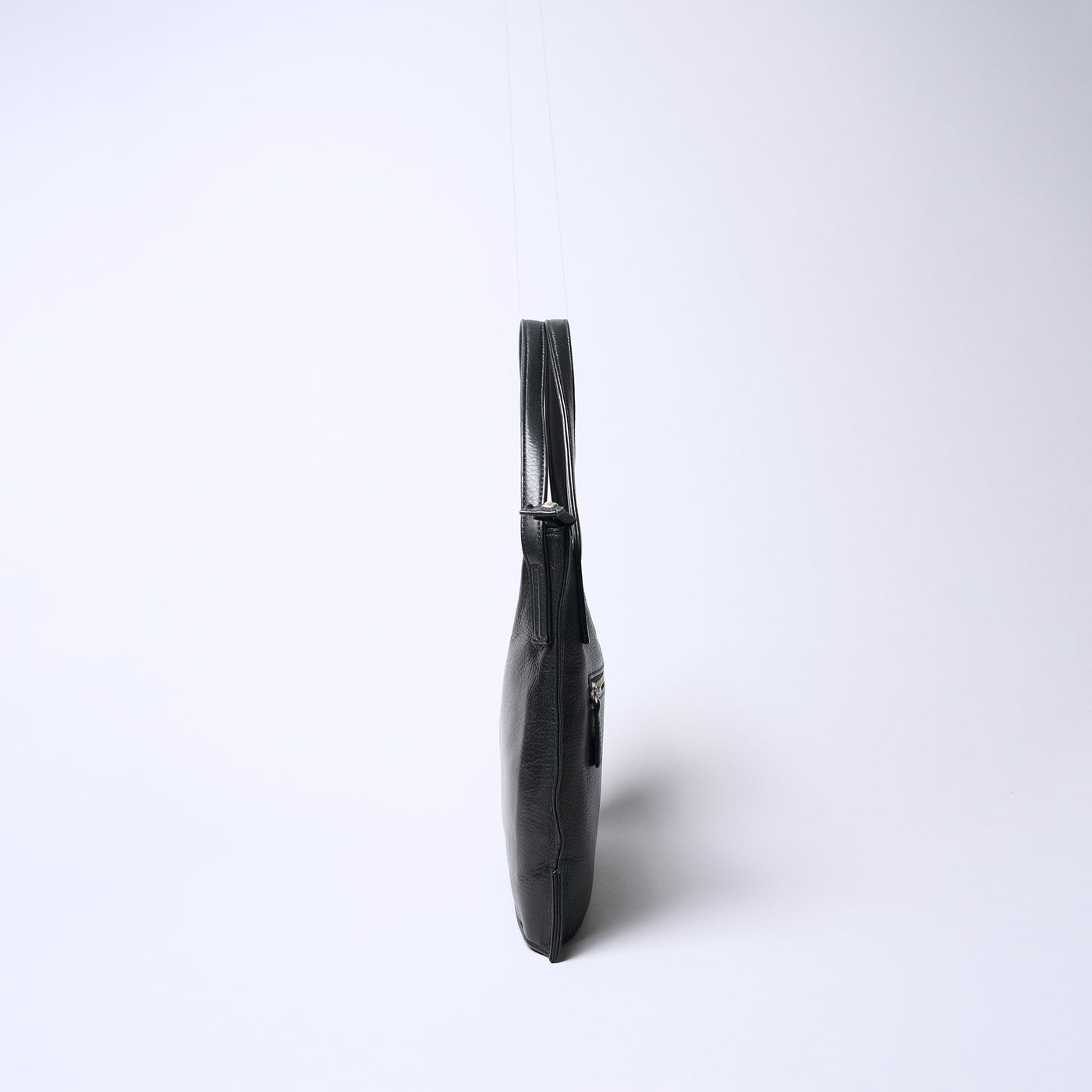 <REAL MIND BL> Fika Thin Gusset Tote Bag / Grey