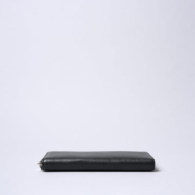 <SENTI FLATTER THE SENSES> Round Zip Smart Long Wallet / Black
