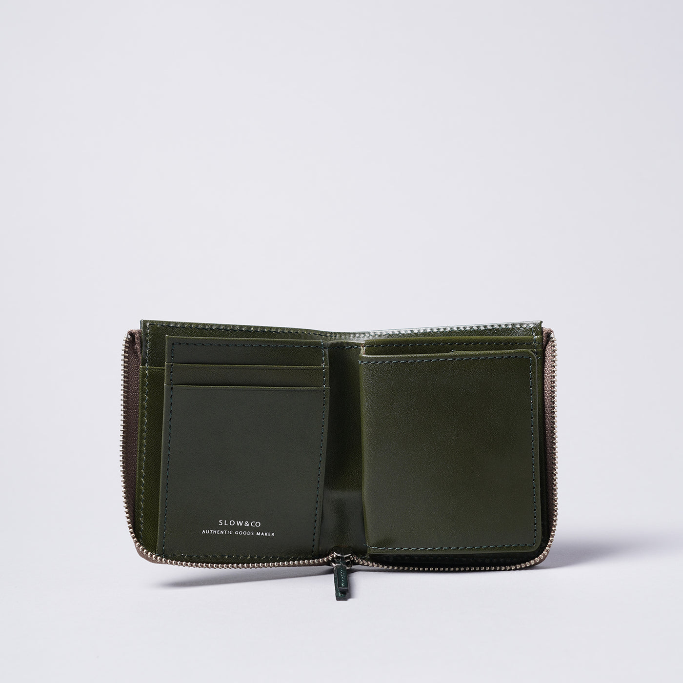 ＜スロウ＞bridle -Lzip short mini wallet-/キャメル