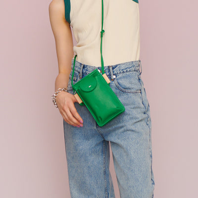 <Estine> Logical Series Mini Shoulder Bag / Green