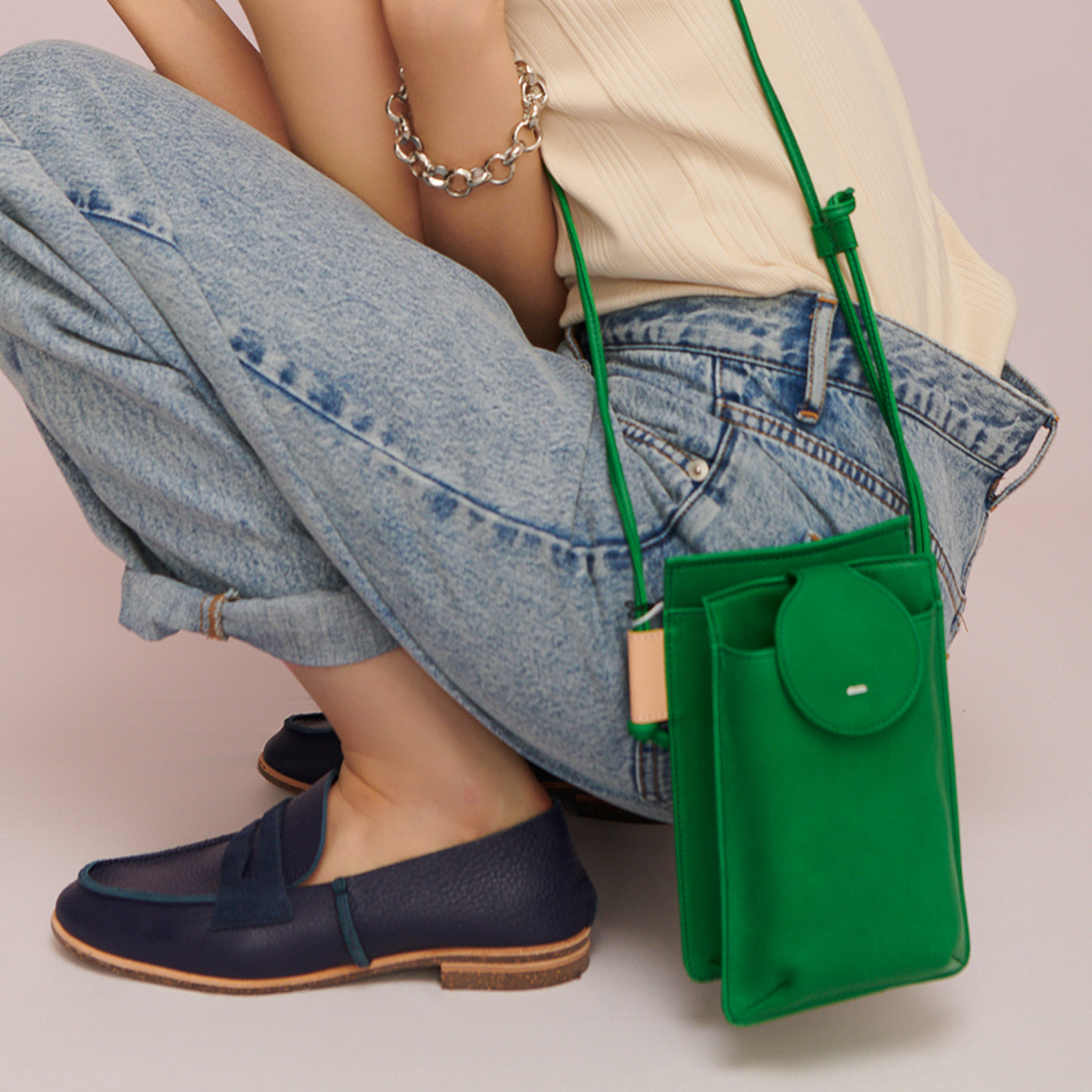 <Estine> Logical Series Mini Shoulder Bag / Green