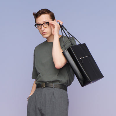 <Estine> Super Series A4 Tote Bag / Black