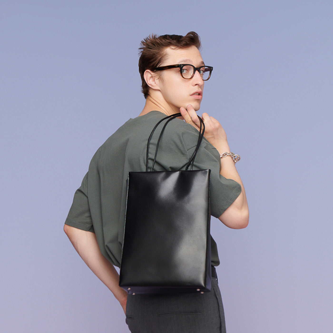 <Estine> Super Series A4 Tote Bag / Black