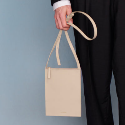 <re:credo> Flat Shoulder Bag / Beige