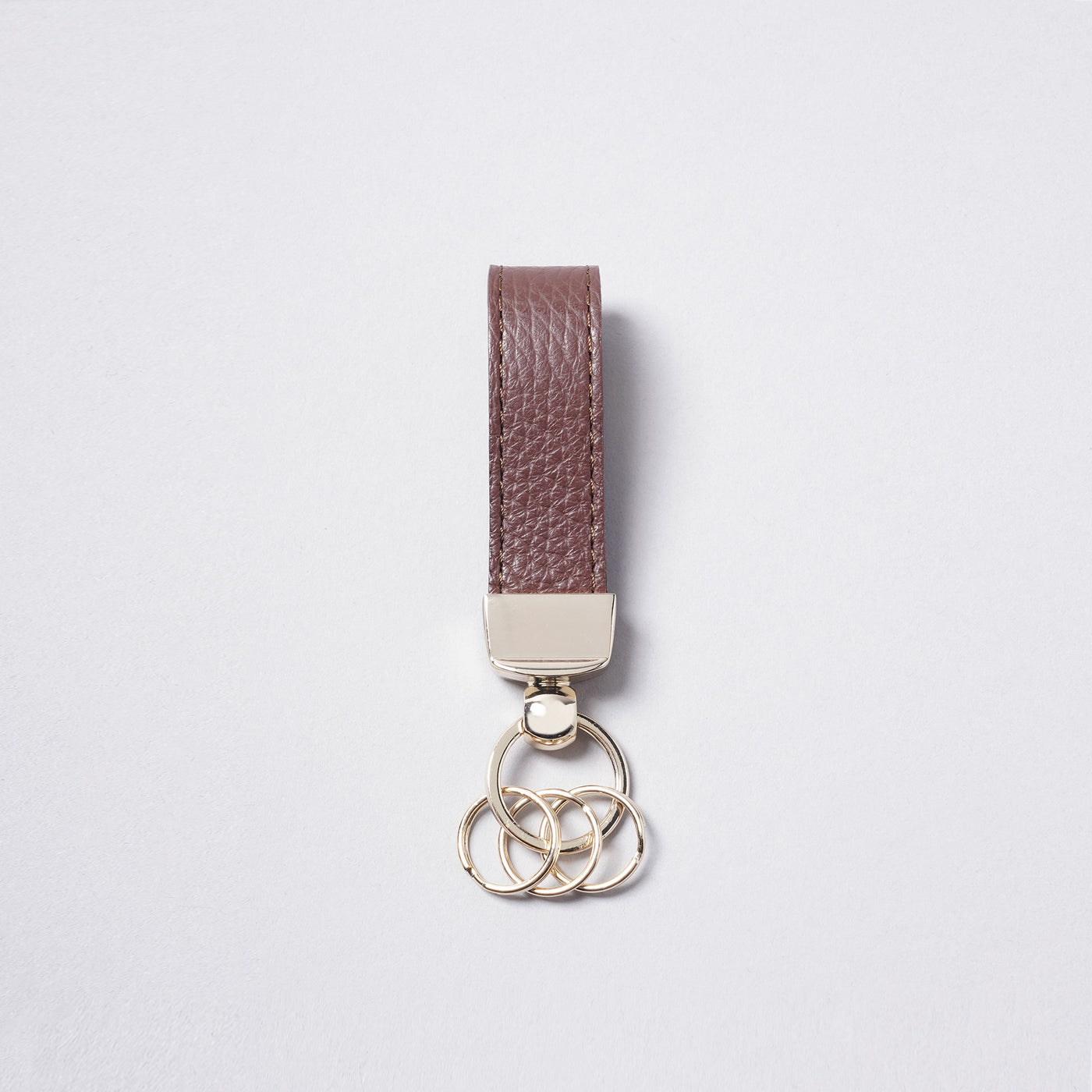 <bell la bell> Italian Leather Key Ring / Greige