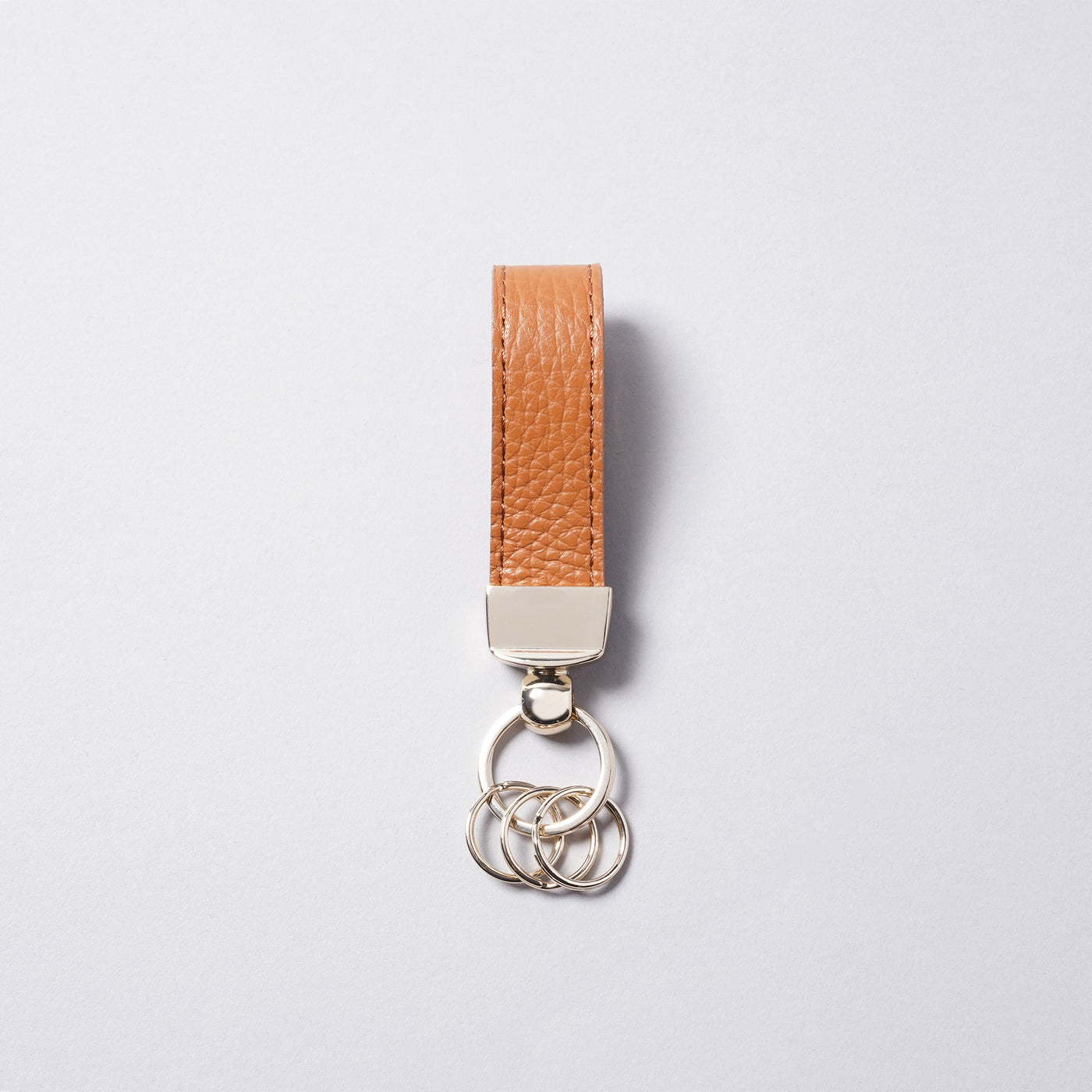 <bell la bell> Italian Leather Key Ring / Greige