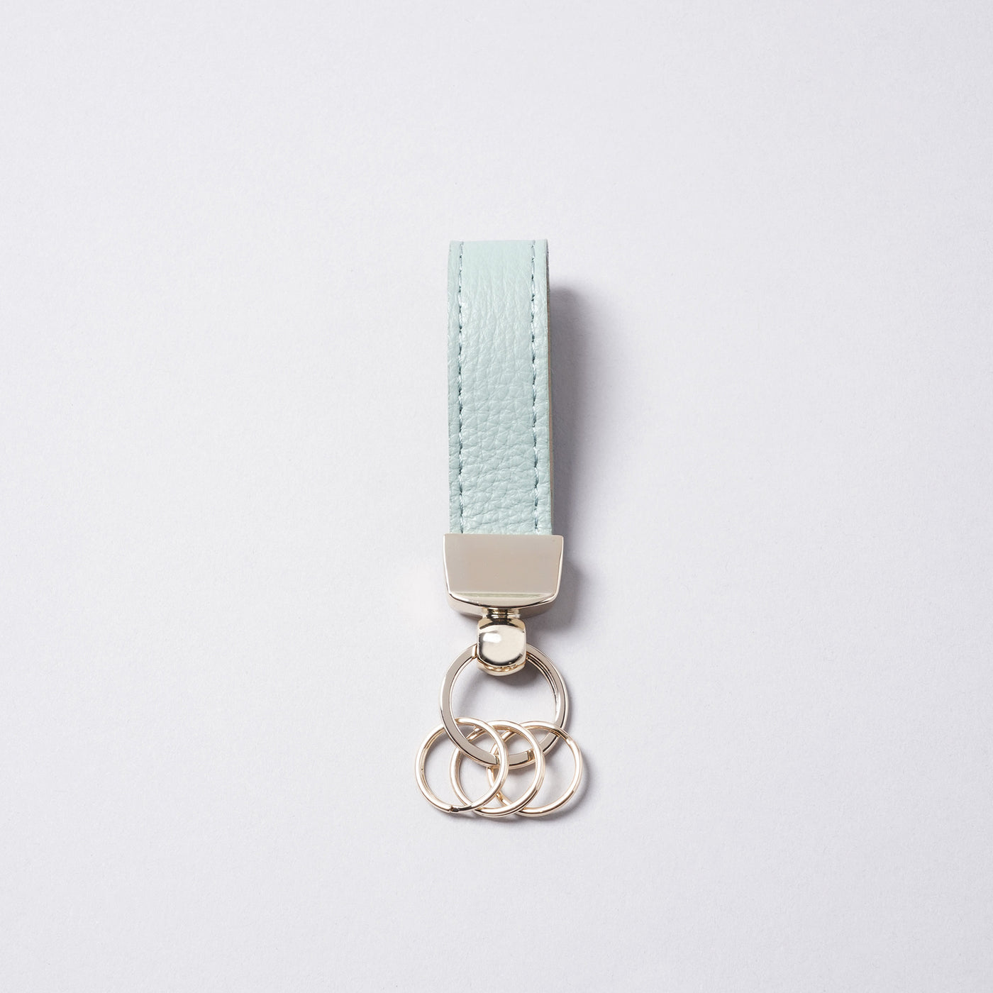 <bell la bell> Italian Leather Key Ring / Greige