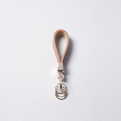 <bell la bell> Italian Leather Key Ring / Greige