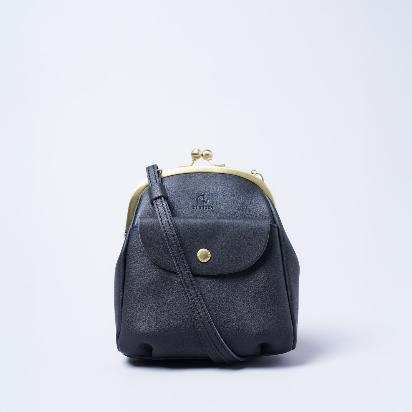 ＜キソラ＞口金タテショルダー/ブラック