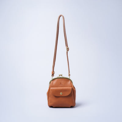 ＜キソラ＞口金タテショルダー/オレンジ