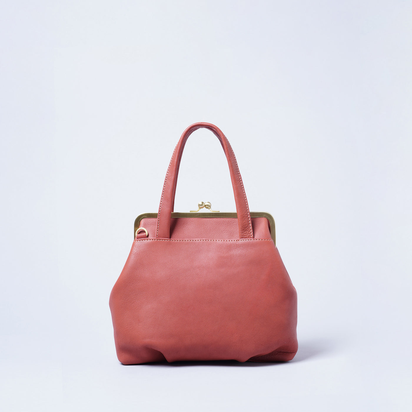 ＜kissora＞Tommy 口金迷你托特包&斜背包/駱駝色