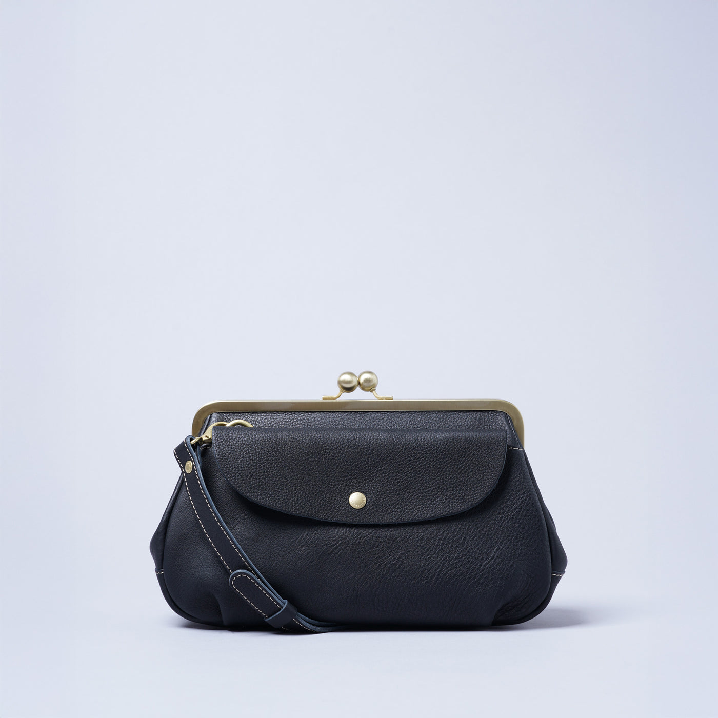 ＜kissora＞Tommy 口金托特包&斜背包/黑色