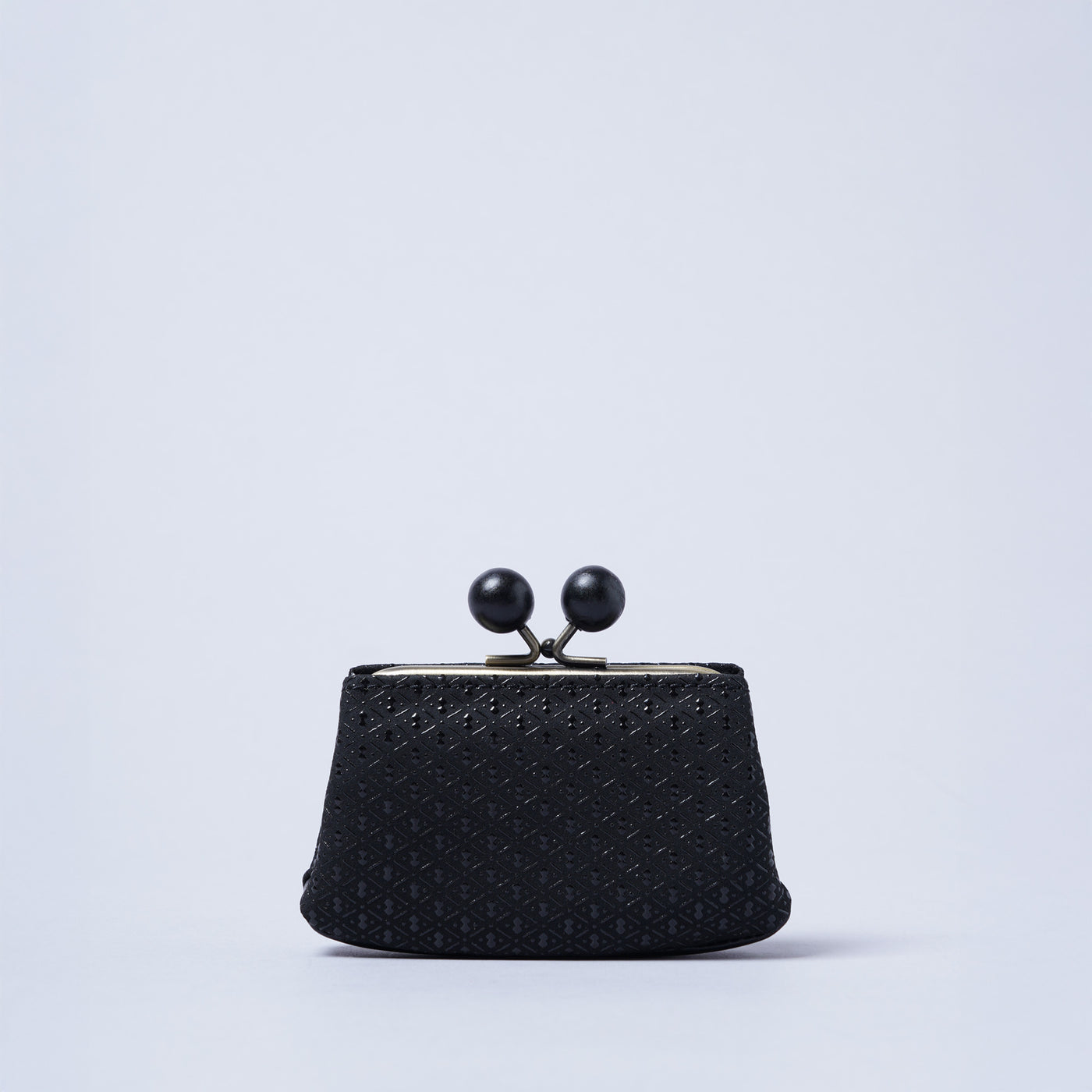 ＜kissora＞古都印傳 口金迷你錢包/龜甲米