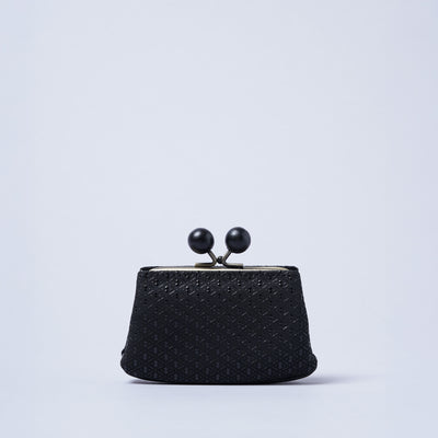 ＜kissora＞古都印傳 口金迷你錢包/龜甲米