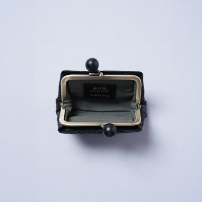 ＜kissora＞古都印傳 口金迷你錢包/龜甲米