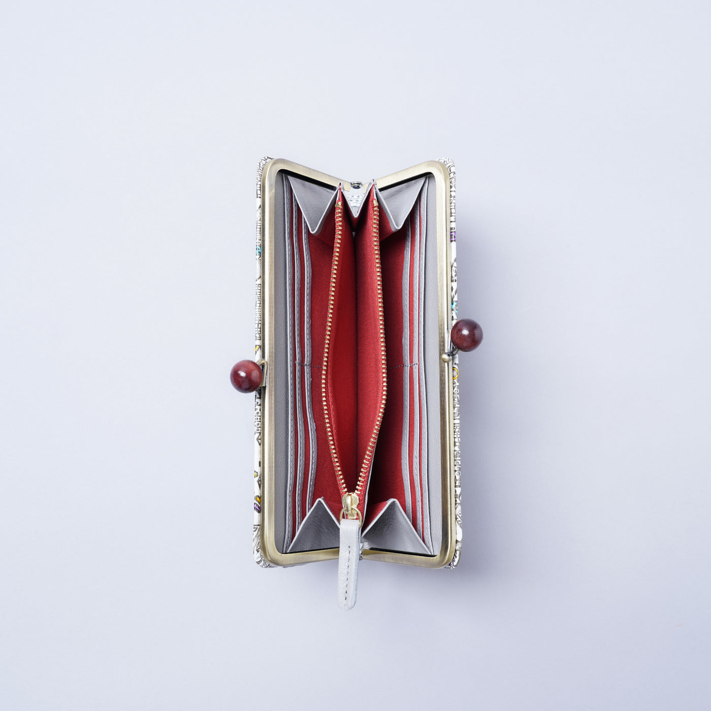 ＜kissora＞友禪文庫 口金長夾/TOKYO（白色）