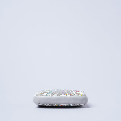 ＜kissora＞友禪文庫 口金迷你錢包/TOKYO（白色）