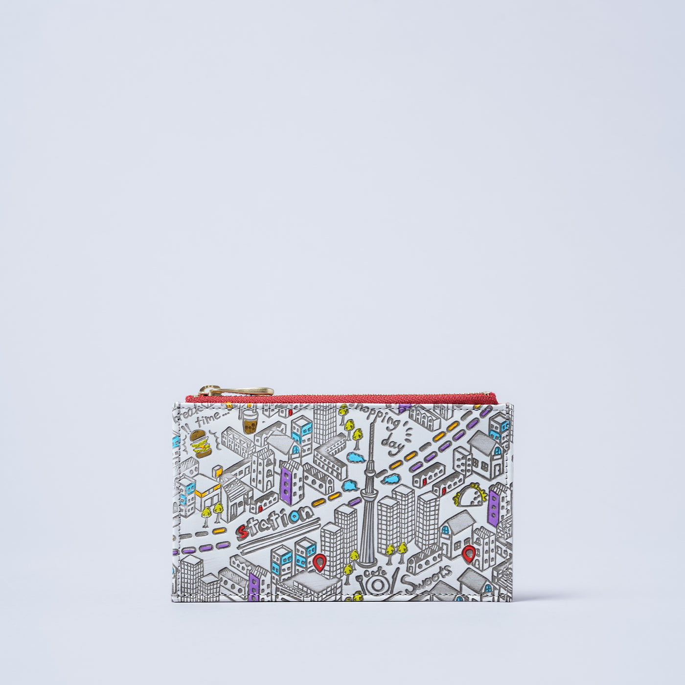 ＜kissora＞友禪文庫 卡夾/TOKYO（白色）