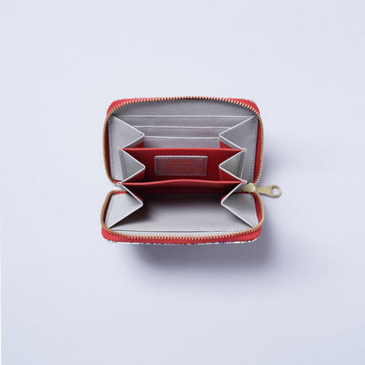 ＜kissora＞友禪文庫 RF零錢包/TOKYO（白色）