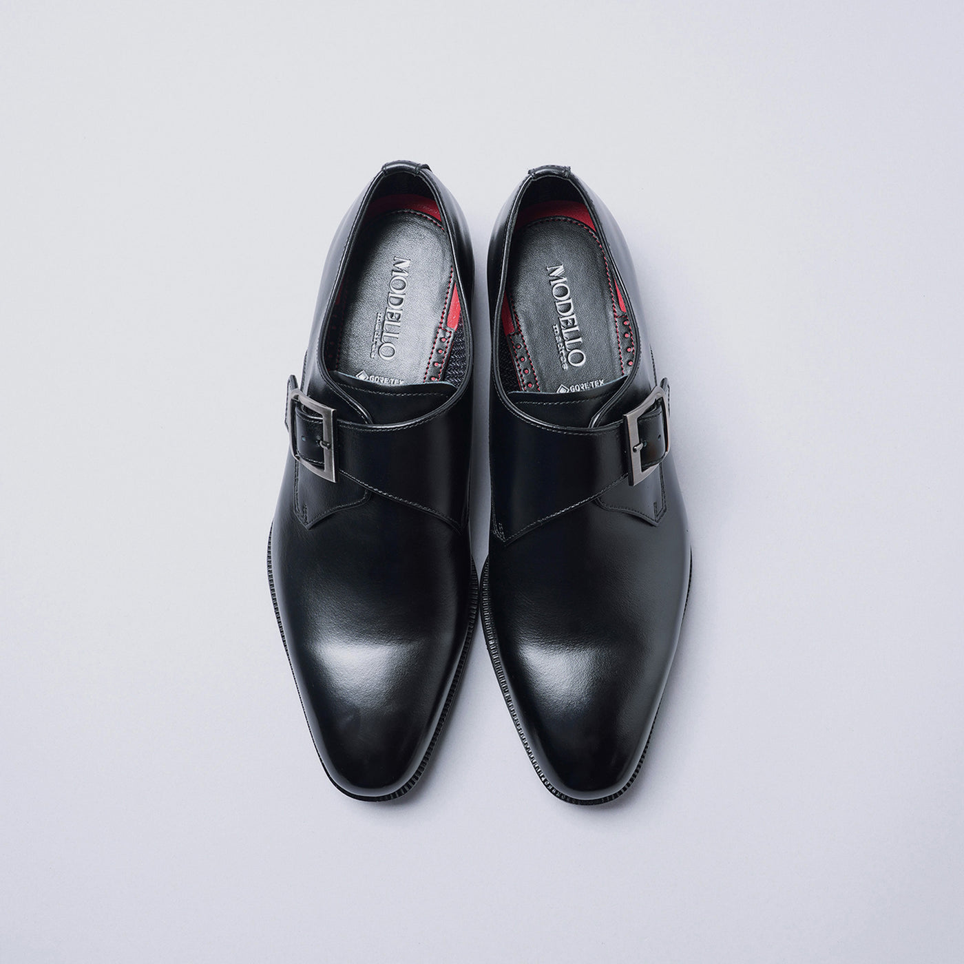 <madras> [GORE-TEX] MODELLO GORE-TEX Monk Strap Business Shoes DM803G / Black