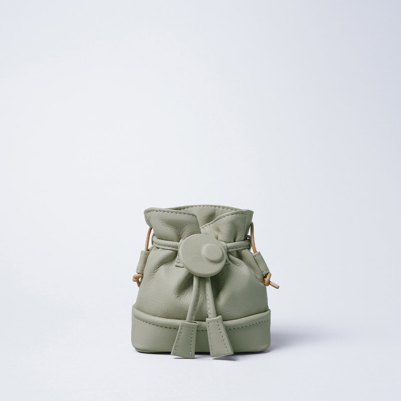 ＜soi＞ Micro Drawstring Shoulder Bag / White Gray