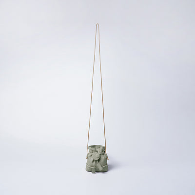 ＜soi＞ Micro Drawstring Shoulder Bag / White Gray