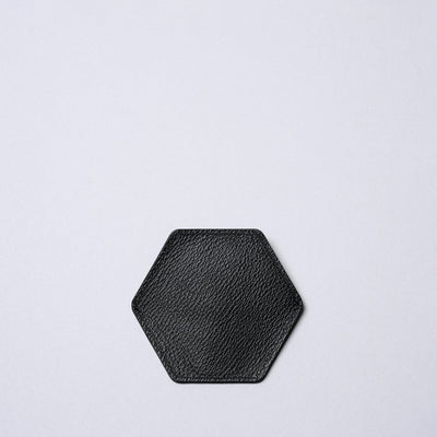 <sugata> Coin Case (hexagon) / A flat dimension / Black