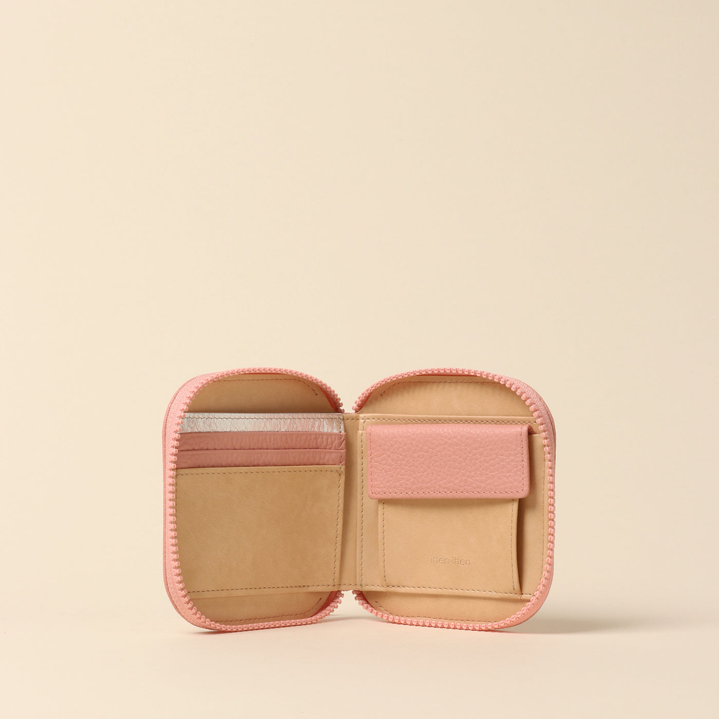 ＜itten-itten > Round Mini Wallet / Saks