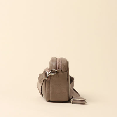 <itten-itten> Leather mini shoulder bag / terracotta