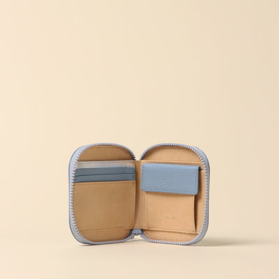 ＜itten-itten> Round mini wallet / warm beige