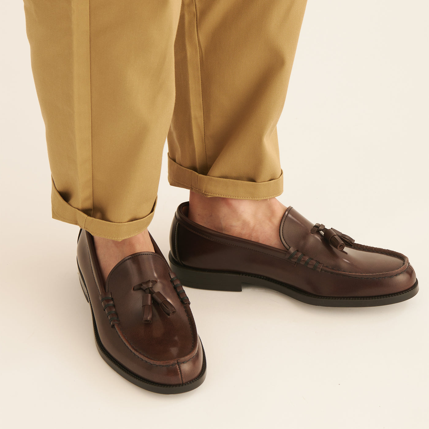 <HALTA> Tassel Loafer / Dark Brown