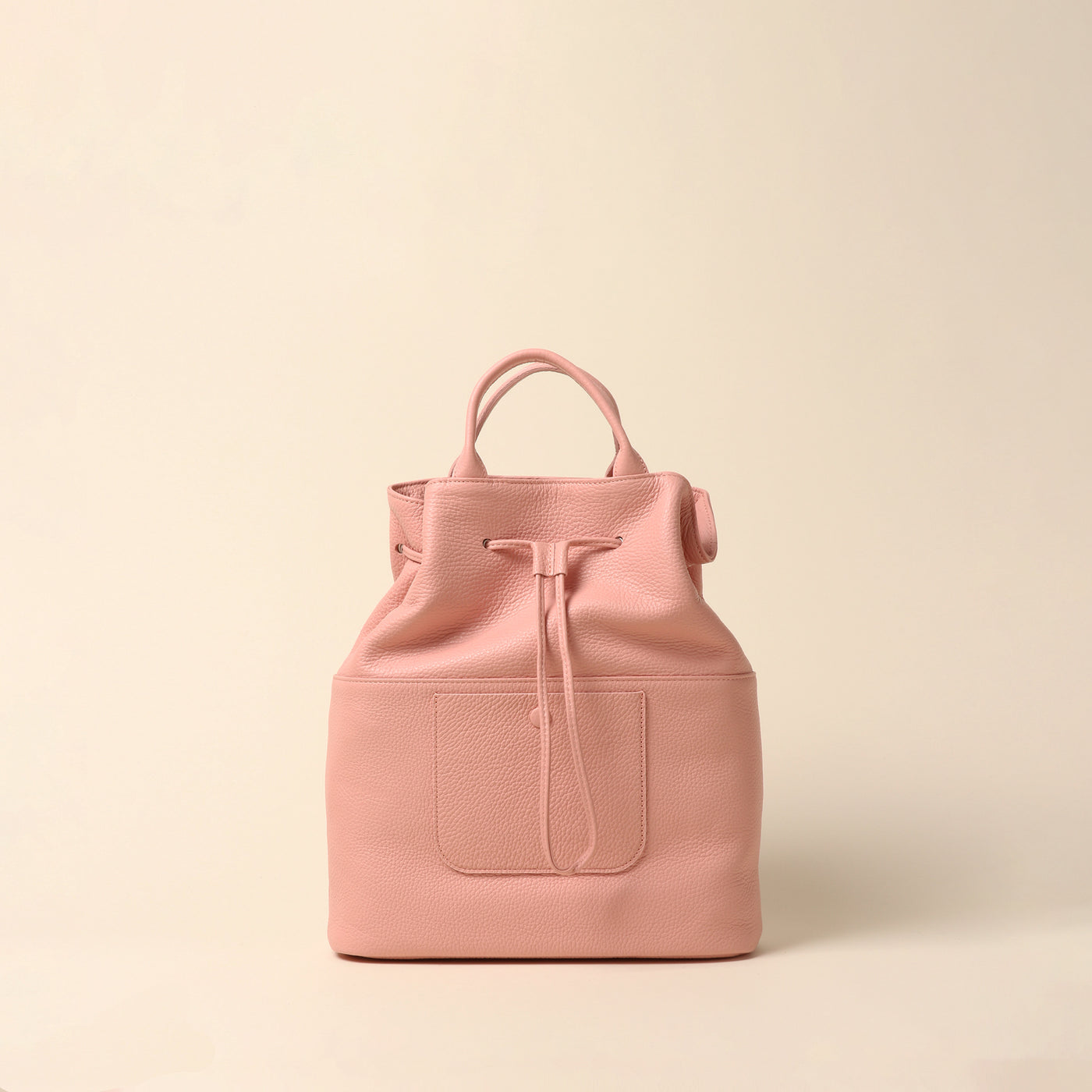 <itten-itten> Drawstring Tote / Pink