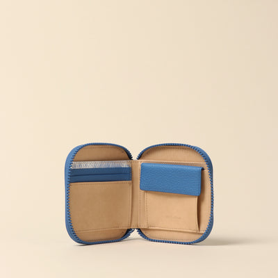 ＜itten-itten> Round mini wallet / warm beige