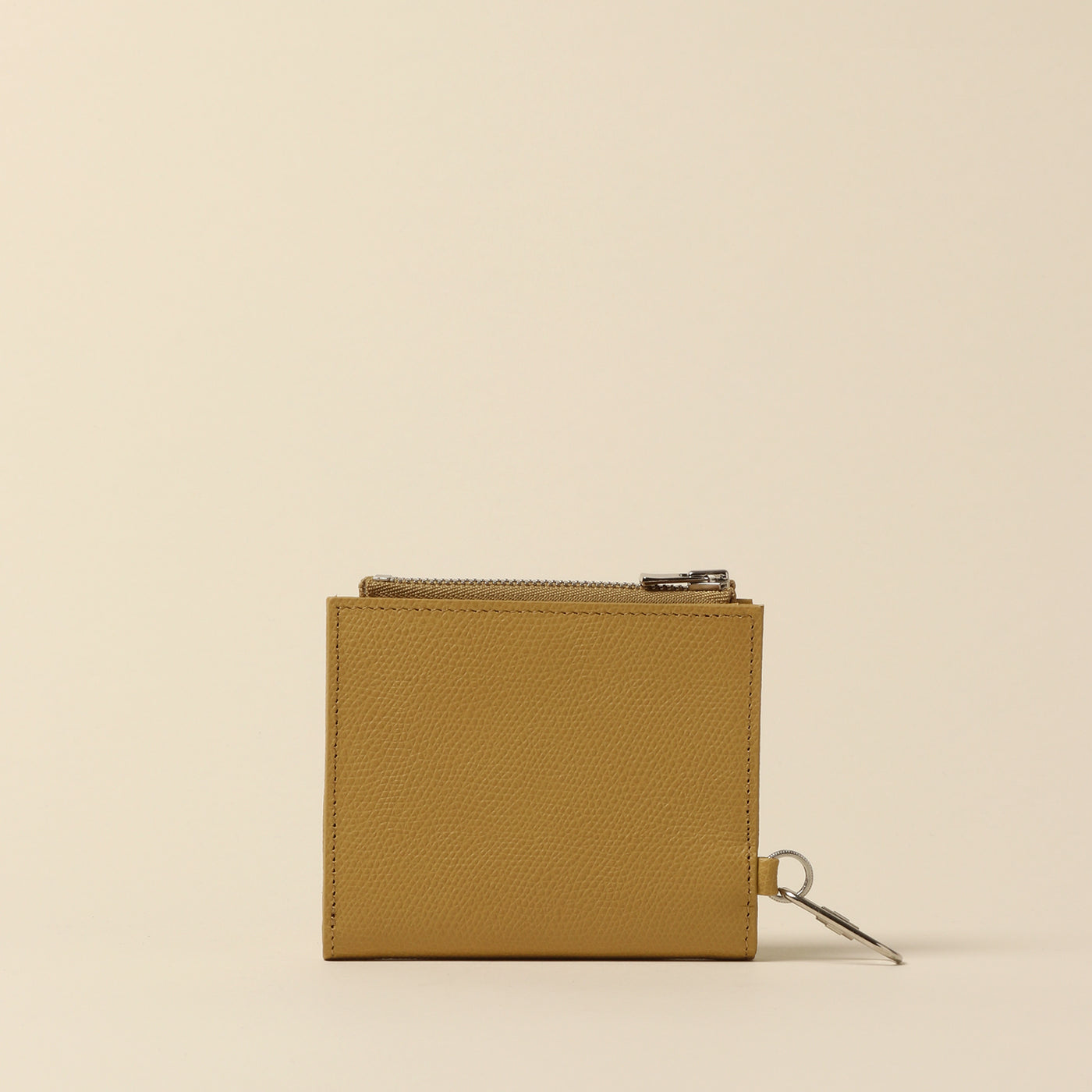 <CALDO tokyo japan> Opthional Ring Zip Mini Wallet / Mustard