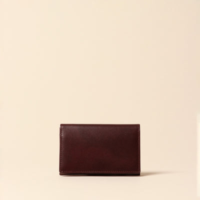 <CYPRIS> Business card holder in white Shirasagi leather, black