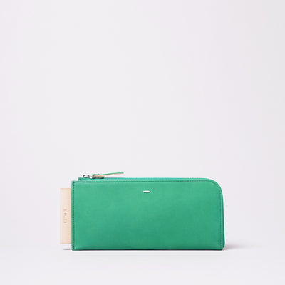 <Estine> Logical Series L Shaped Zipper Long Wallet / Silver