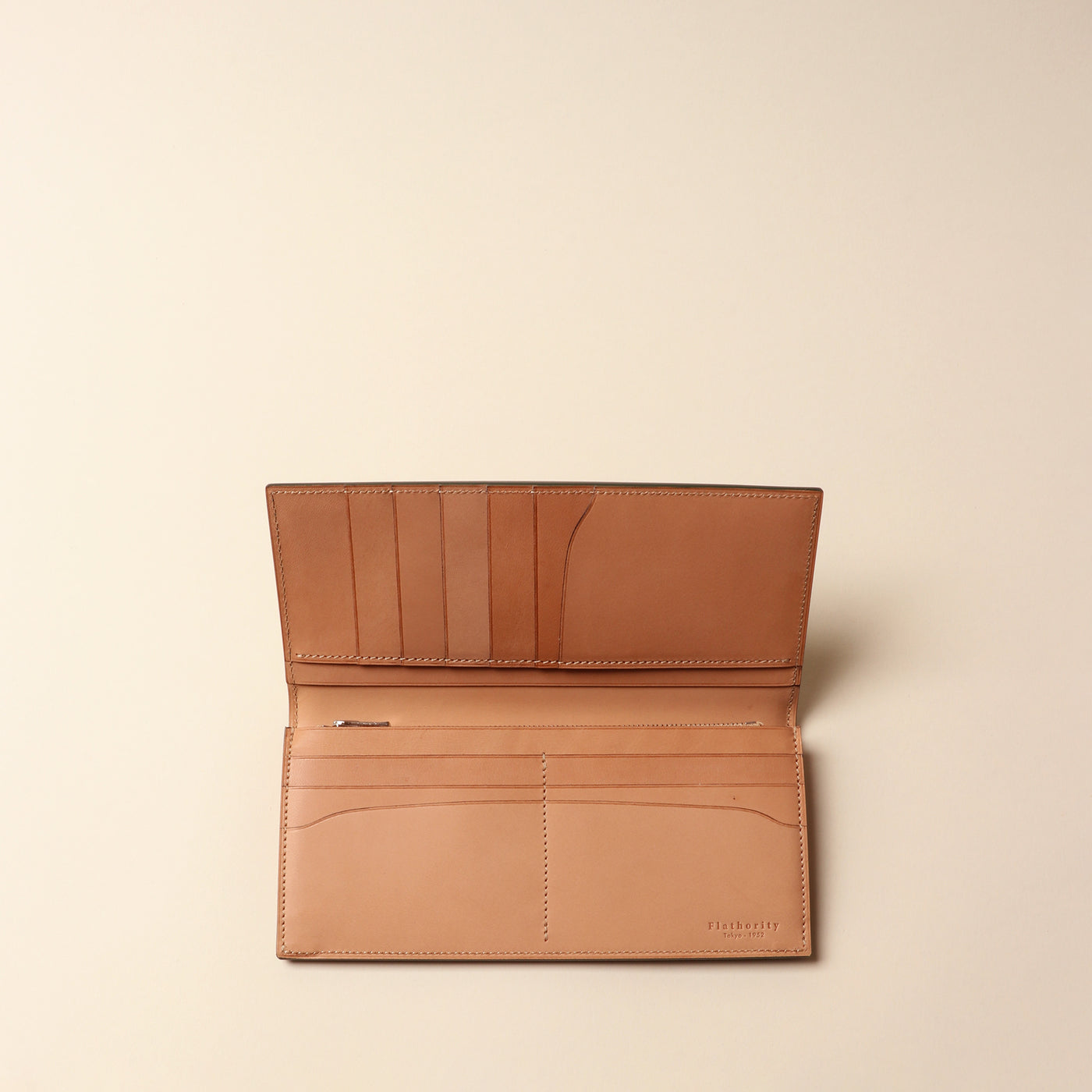 <Flathority>長夾(水染油馬臀皮)/藍色