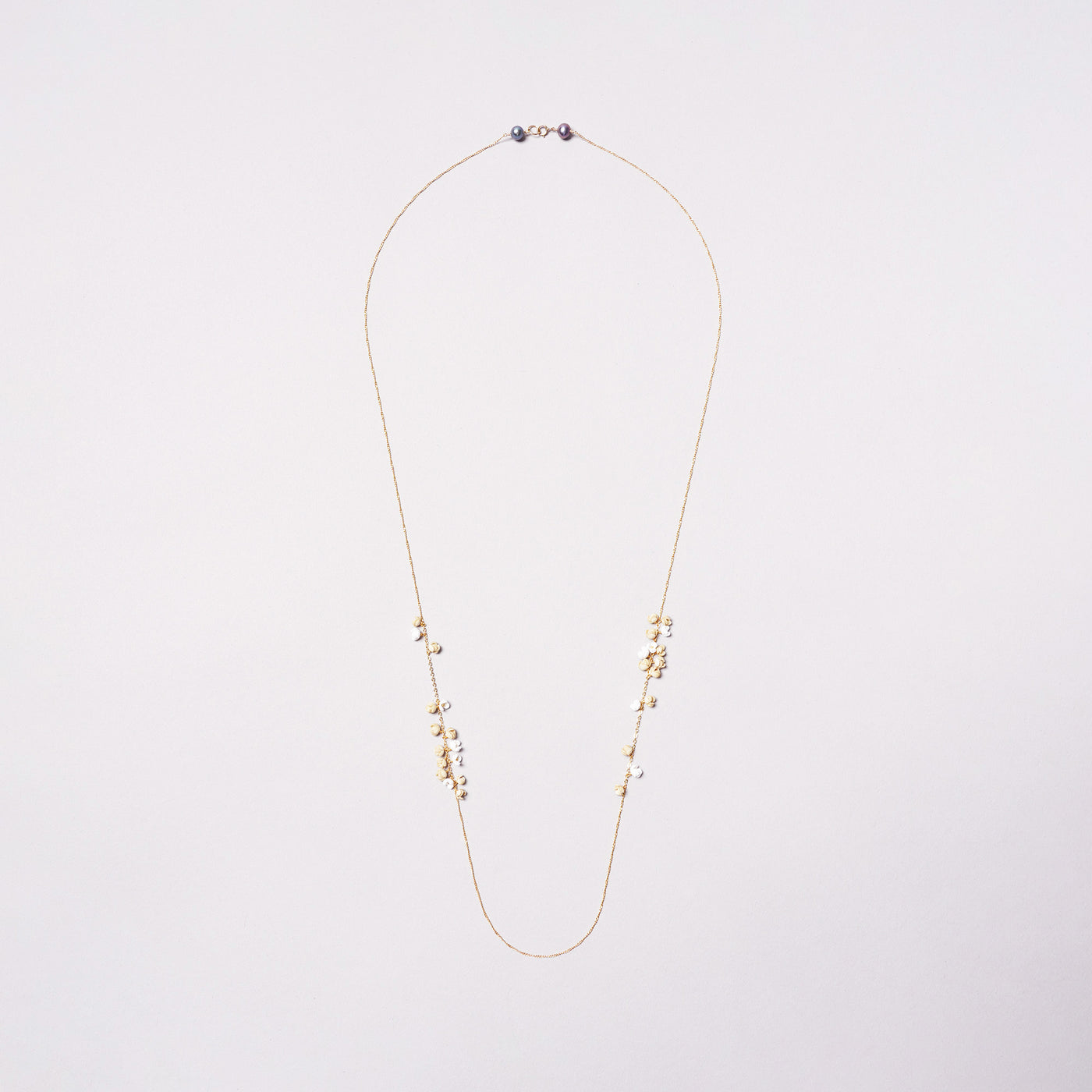 <Selieu>Kasumi necklace/white and beige