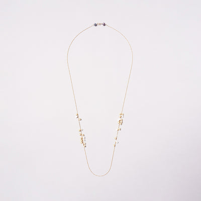 <Selieu>Kasumi necklace/white and beige