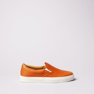 <TOSS> Lance Lance slip-on leather sneakers, Tanned Tochigi leather / natural