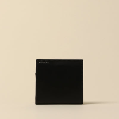 ＜Vintage Revival Productions＞ 塗油皮革直立式小型錢包 / 藏青色