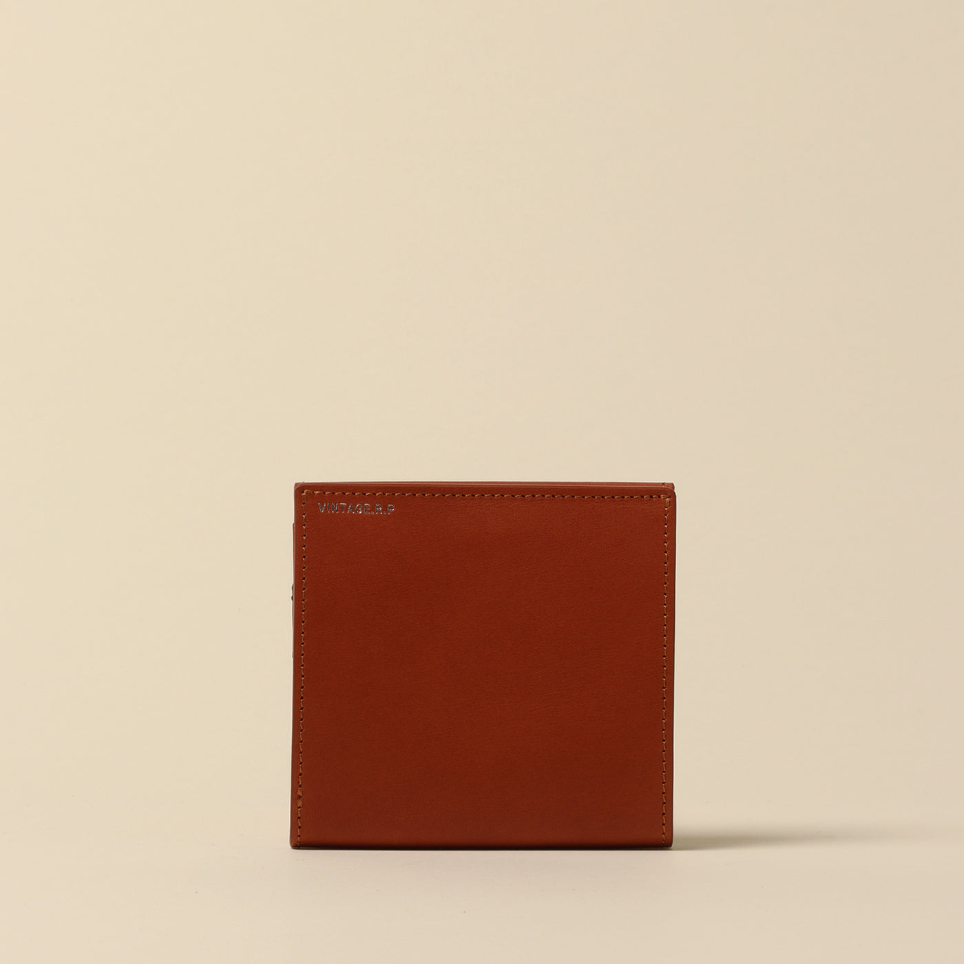 ＜Vintage Revival Productions＞ 塗油皮革直立式小型錢包 / 藏青色