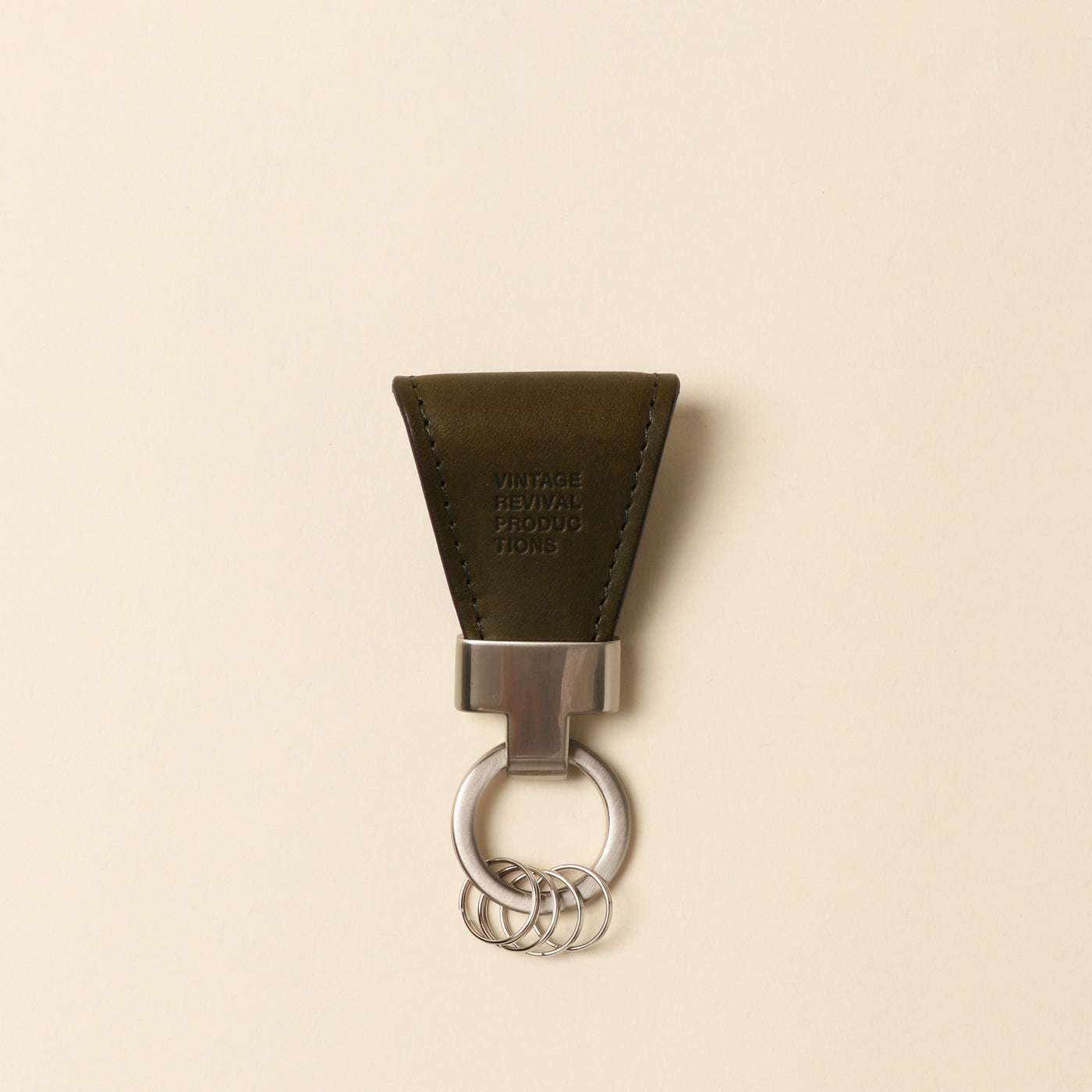 ＜ヴィンテージ リバイバル プロダクションズ＞ キークリップ オイルレザー/ブルー