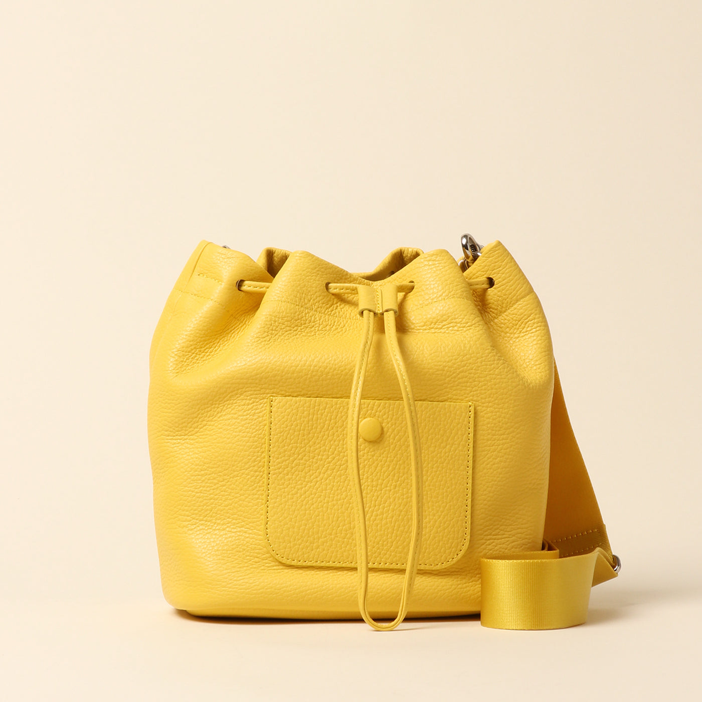 <itten-itten> Drawstring shoulder/yellow