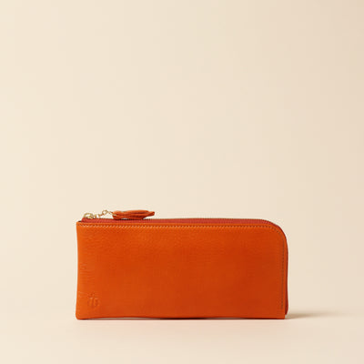 <Kiichi> Long wallet (L-shaped zipper) / Navy