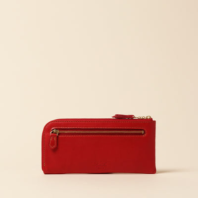 <Kiichi> Long wallet (L-shaped zipper) / Navy