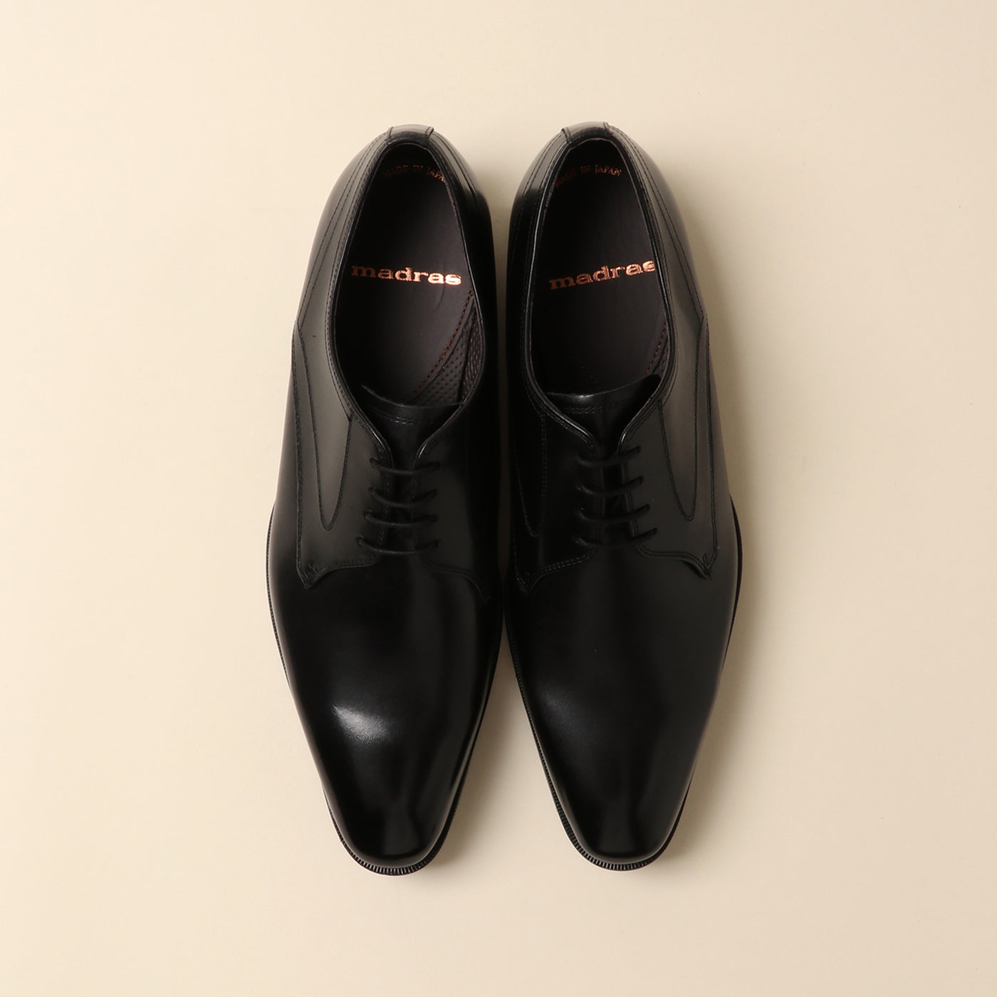 <Madras> Plain toe/black