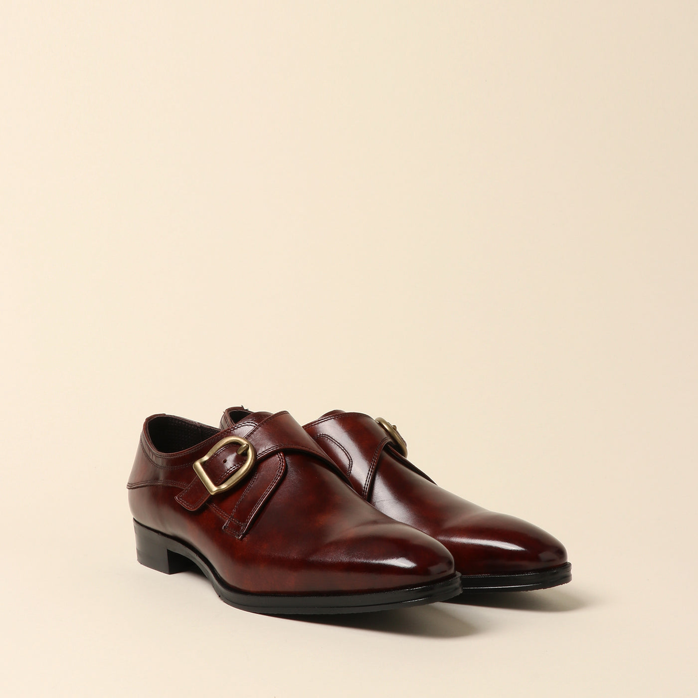 <Madras> Monk strap, dark brown